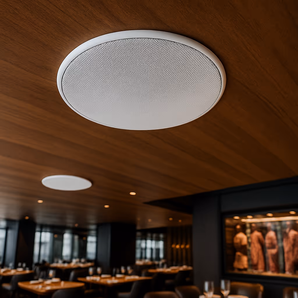 Sistema de audio ambiental instalado en restaurante por Installred